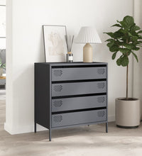 Sideboard Anthrazit 68x39x73,5 cm Kaltgewalzter Stahl
