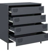 Sideboard Anthrazit 68x39x73,5 cm Kaltgewalzter Stahl