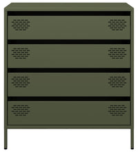 Sideboard Olivgrün 68x39x73,5 cm Kaltgewalzter Stahl