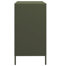 Sideboard Olivgrün 68x39x73,5 cm Kaltgewalzter Stahl