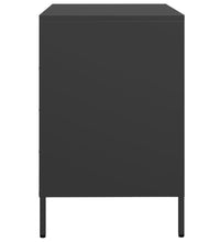 Sideboard Schwarz 68x39x58,5 cm Kaltgewalzter Stahl