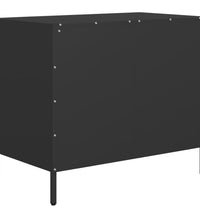 Sideboard Schwarz 68x39x58,5 cm Kaltgewalzter Stahl