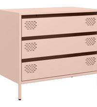 Sideboard Rosa 68x39x58,5 cm Kaltgewalzter Stahl