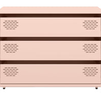 Sideboard Rosa 68x39x58,5 cm Kaltgewalzter Stahl