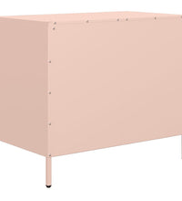 Sideboard Rosa 68x39x58,5 cm Kaltgewalzter Stahl