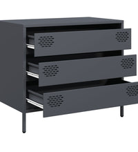 Sideboard Anthrazit 68x39x58,5 cm Kaltgewalzter Stahl