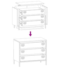Sideboard Anthrazit 68x39x58,5 cm Kaltgewalzter Stahl