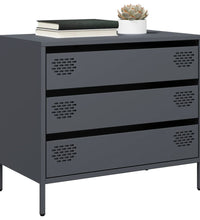 Sideboard Anthrazit 68x39x58,5 cm Kaltgewalzter Stahl