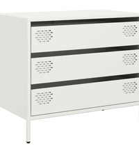 Sideboard Weiß 68x39x58,5 cm Kaltgewalzter Stahl