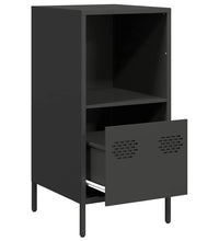 Sideboard Schwarz 35x39x73,5 cm Kaltgewalzter Stahl