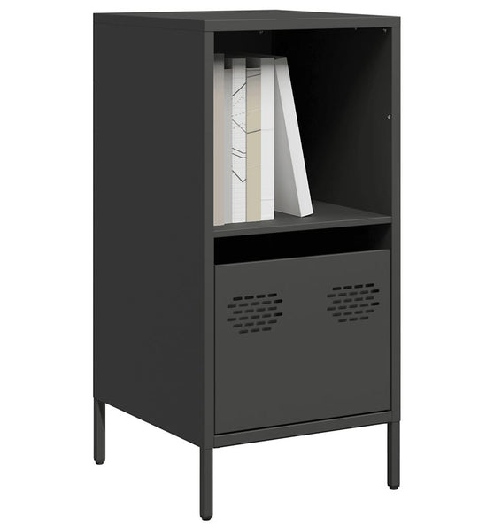 Sideboard Schwarz 35x39x73,5 cm Kaltgewalzter Stahl