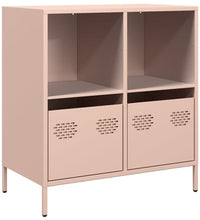 Sideboard Rosa 68x39x73,5 cm Kaltgewalzter Stahl