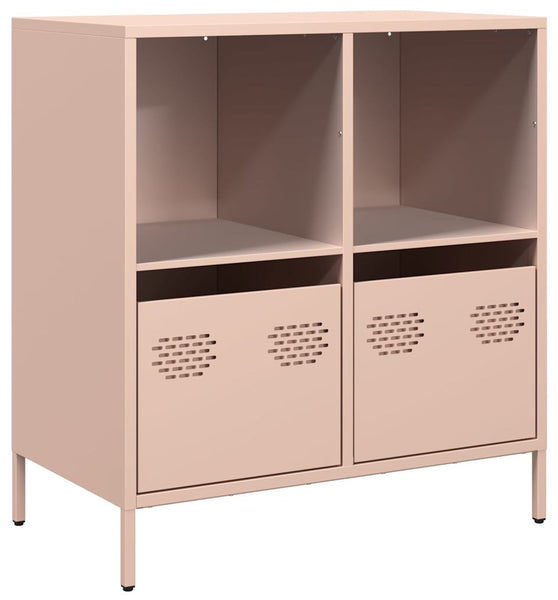 Sideboard Rosa 68x39x73,5 cm Kaltgewalzter Stahl