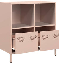 Sideboard Rosa 68x39x73,5 cm Kaltgewalzter Stahl