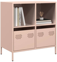 Sideboard Rosa 68x39x73,5 cm Kaltgewalzter Stahl