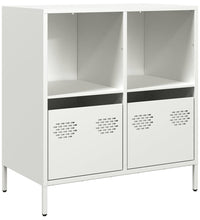 Sideboard Weiß 68x39x73,5 cm Kaltgewalzter Stahl