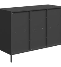 Sideboard Schwarz 101,5x39x73,5 cm Kaltgewalzter Stahl