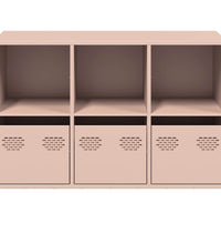 Sideboard Rosa 101,5x39x73,5 cm Kaltgewalzter Stahl