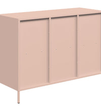 Sideboard Rosa 101,5x39x73,5 cm Kaltgewalzter Stahl