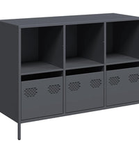 Sideboard Anthrazit 101,5x39x73,5 cm Kaltgewalzter Stahl