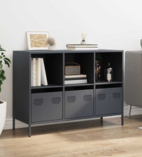 Sideboard Anthrazit 101,5x39x73,5 cm Kaltgewalzter Stahl