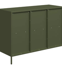 Sideboard Olivgrün 101,5x39x73,5 cm Kaltgewalzter Stahl