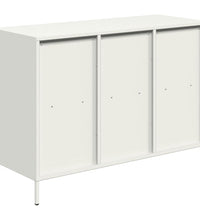 Sideboard Weiß 101,5x39x73,5 cm Kaltgewalzter Stahl