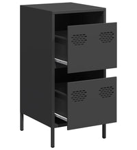 Sideboard Schwarz 35x39x73,5 cm Kaltgewalzter Stahl