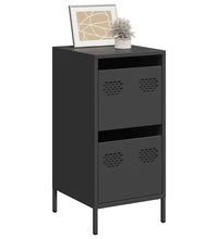 Sideboard Schwarz 35x39x73,5 cm Kaltgewalzter Stahl