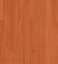 Massivholzbett ohne Matratze Wachsbraun 75x190 cm Kiefernholz