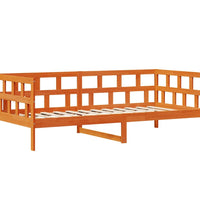 Tagesbett mit Schubladen Wachsbraun 80x200 cm Massivholz Kiefer