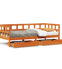 Tagesbett mit Schubladen ohne Matratze 90x190 cm Massivholz
