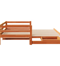 Tagesbett Ausziehbar mit Schubladen 90x200 cm Massivholz Kiefer