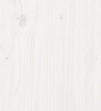Massivholzbett mit Kopfteil Weiß 160x200 cm Kiefer
