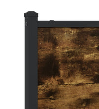 Metallbett ohne Matratze Räuchereiche 100x190 cm