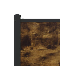 Metallbett ohne Matratze Räuchereiche 107x203 cm