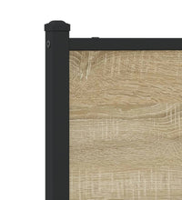 Metallbett ohne Matratze Sonoma-Eiche 107x203 cm