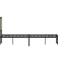 Metallbett ohne Matratze Sonoma-Eiche 120x190 cm