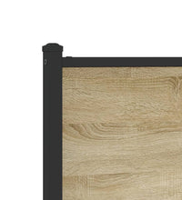 Metallbett ohne Matratze Sonoma-Eiche 107x203 cm