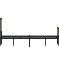 Metallbett ohne Matratze Sonoma-Eiche 120x190 cm