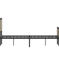 Metallbett ohne Matratze Sonoma-Eiche 140x200 cm