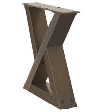 Couchtischbeine 2 Stk. Naturstahl 30x(30-31,3) cm Stahl
