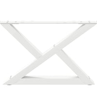 Couchtischbeine 2 Stk. Weiß 60x(30-31,3) cm Stahl