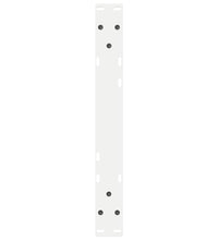 Couchtischbeine 2 Stk. Weiß 60x(30-31,3) cm Stahl