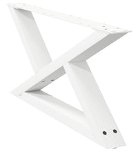 Couchtischbeine 2 Stk. Weiß 70x(30-31,3) cm Stahl