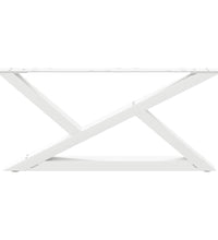 Couchtischbeine 2 Stk. Weiß 70x(30-31,3) cm Stahl
