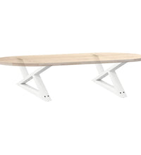 Couchtischbeine 2 Stk. Weiß 70x(30-31,3) cm Stahl