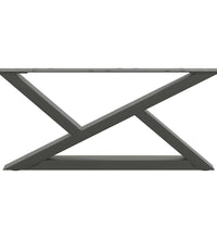 Couchtischbeine 2 Stk. Anthrazit 70x(30-31,3) cm Stahl