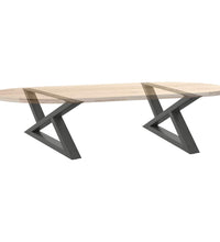 Couchtischbeine 2 Stk. Anthrazit 70x(30-31,3) cm Stahl