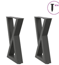 Couchtischbeine 2 Stk. Anthrazit 28x(42-43,3) cm Stahl
